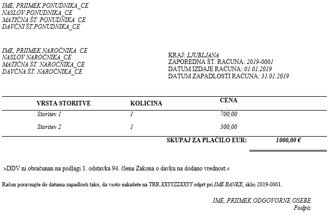 primer računa