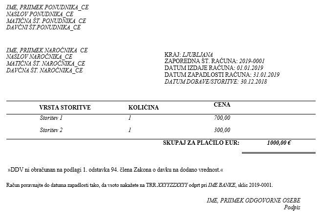 Premjer Racun SERVIS: Pravilno izdajanje računov